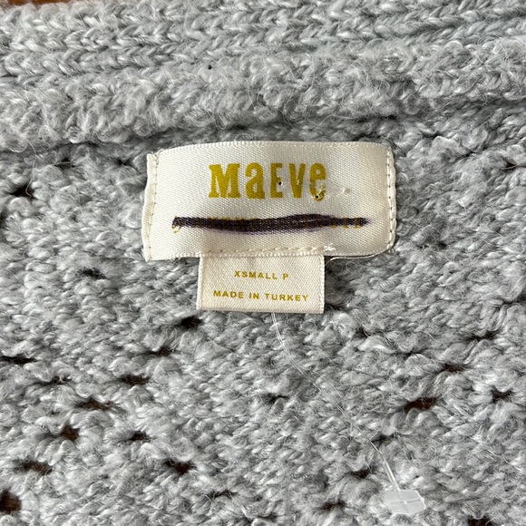 NWOT Anthropologie Pointelle Puff Sleeves Jewel Buttons V-Neck Cardigan - Picture 10 of 13